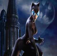 Art.No.1484- Фото декор за торта - Жената Котка (Catwoman) от 