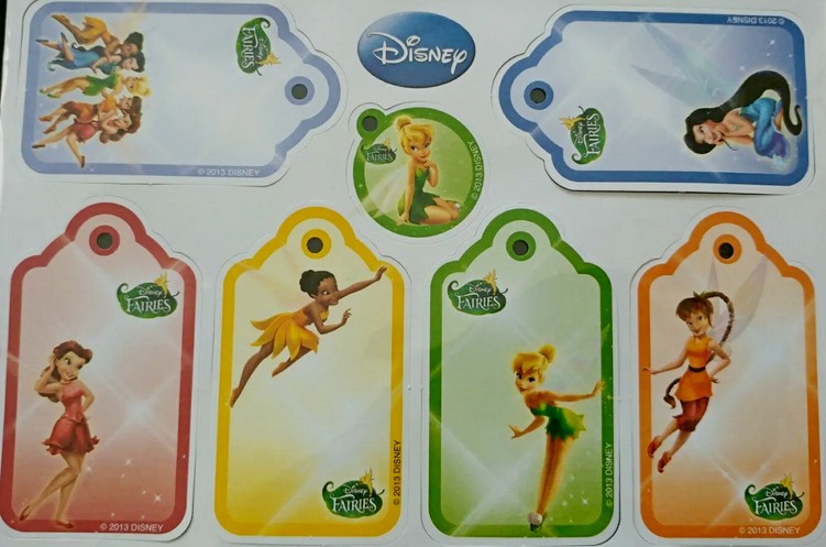 Дисни етикети за подаръци Tinkerbell.