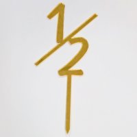 Art.No.3245- Топер за торта ,,1/2'' злато от 