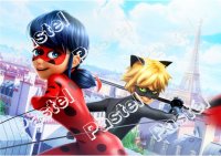 Art.No.1720- Фото декор за торта - Калинката и котарака от 