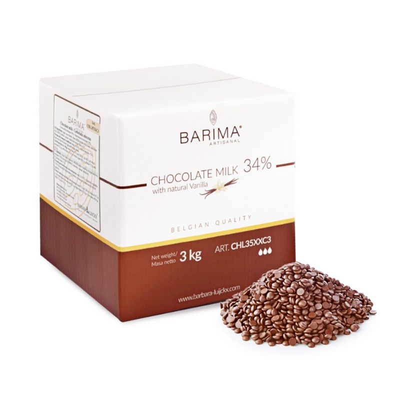 Белгийски млечен шоколад 35% Барима 3 кг.